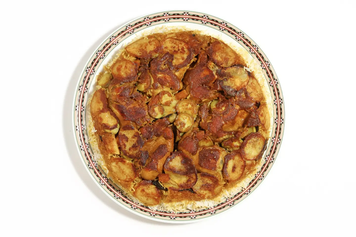 مقلوبه كميخ - نصف دجاجة