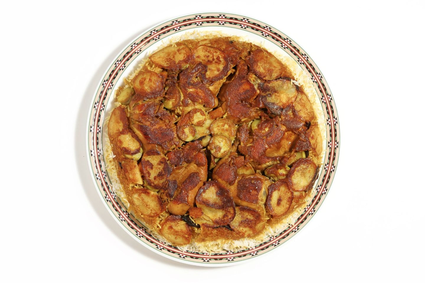 مقلوبه كميخ - نصف دجاجة