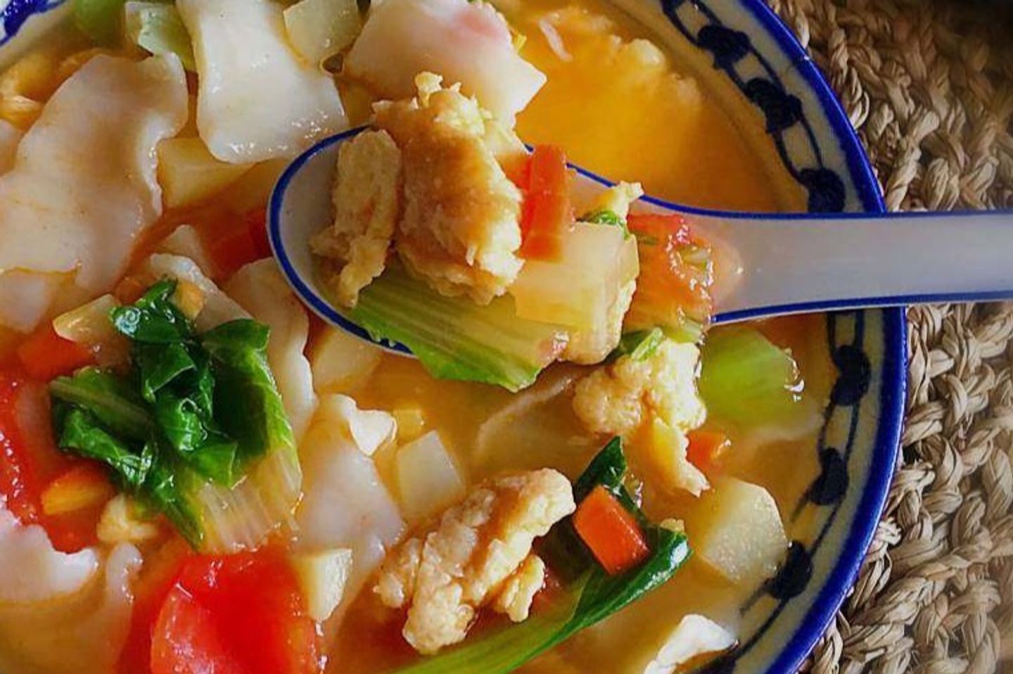 Fried Beef Noodles - Square Noodles In A Soup