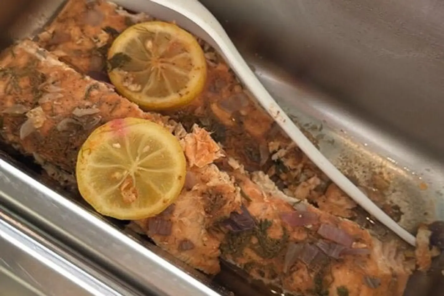 سلمون - ارز ابيض