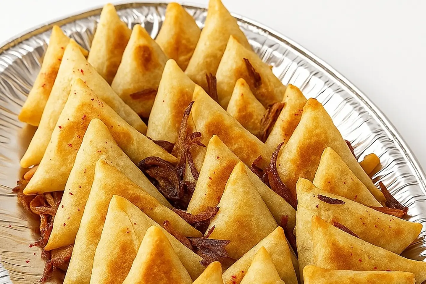 صينية سمبوسة دجاج - صينية سمبوسة دجاج مقلي صغير ٤٠