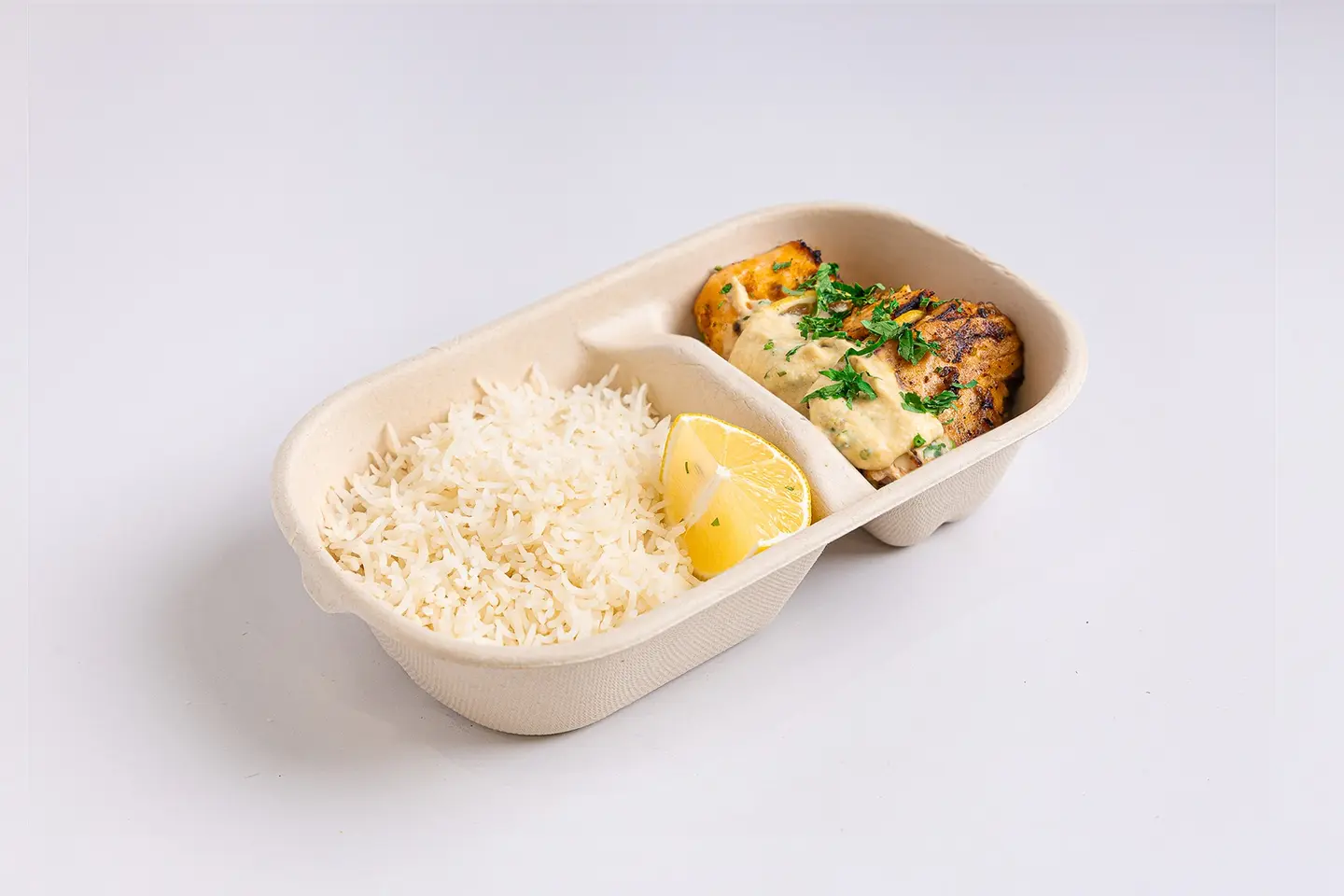 Grilled Salmon With Rice - 150 Gram