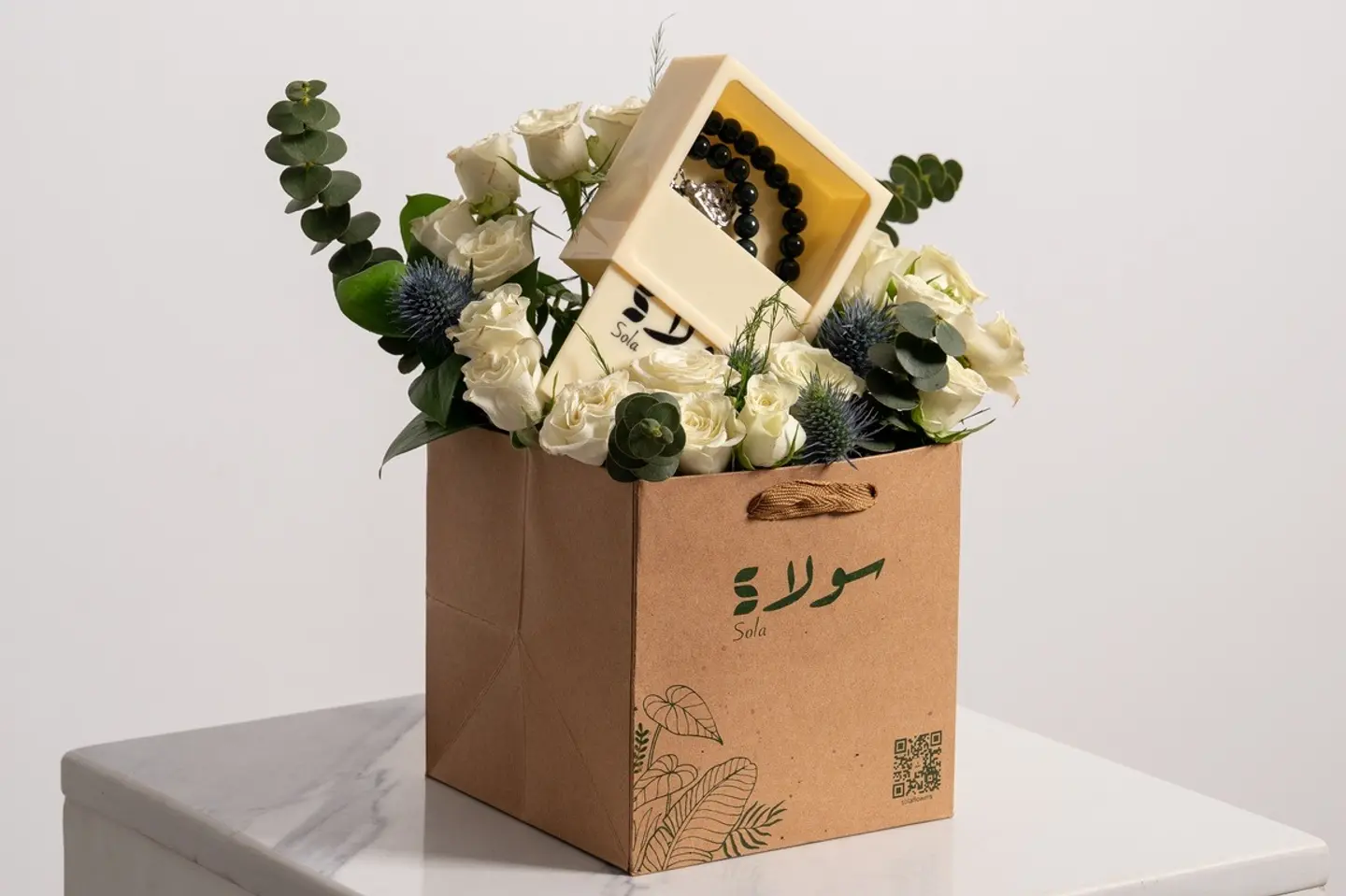 باقة السبحة - عنابي