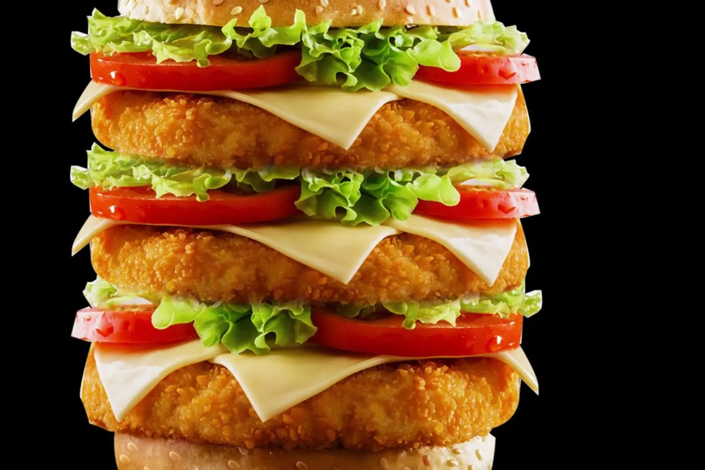 Triple Fish Burger - Sandwich