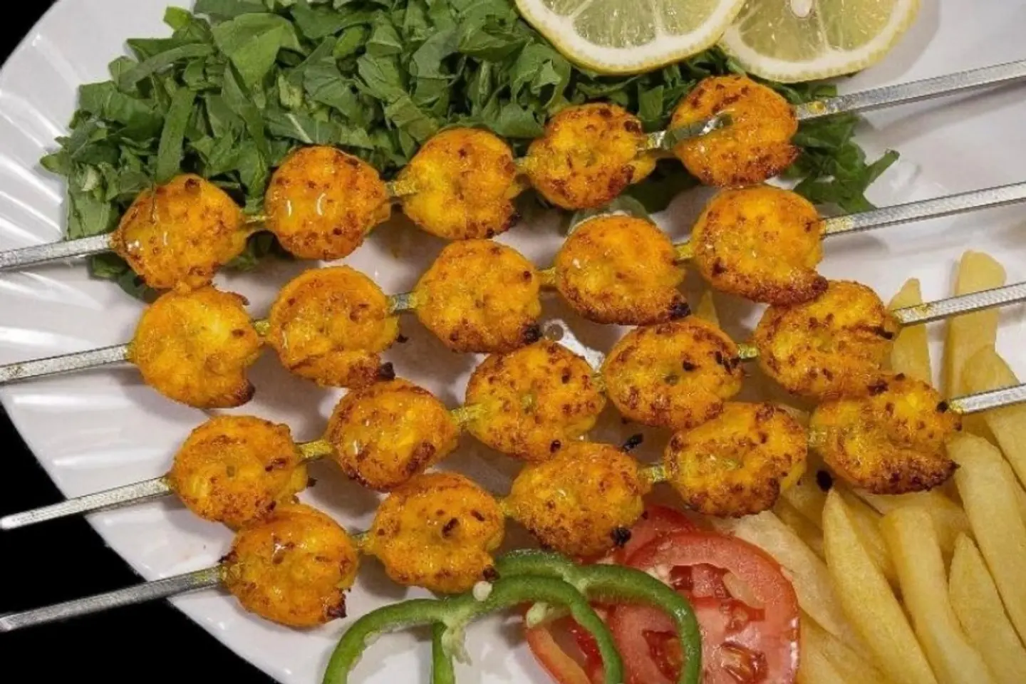 جمبري مشوي - نص صحن