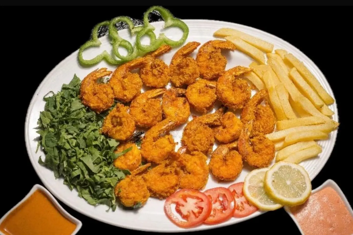 جمبري مقلي جامبو - نص صحن