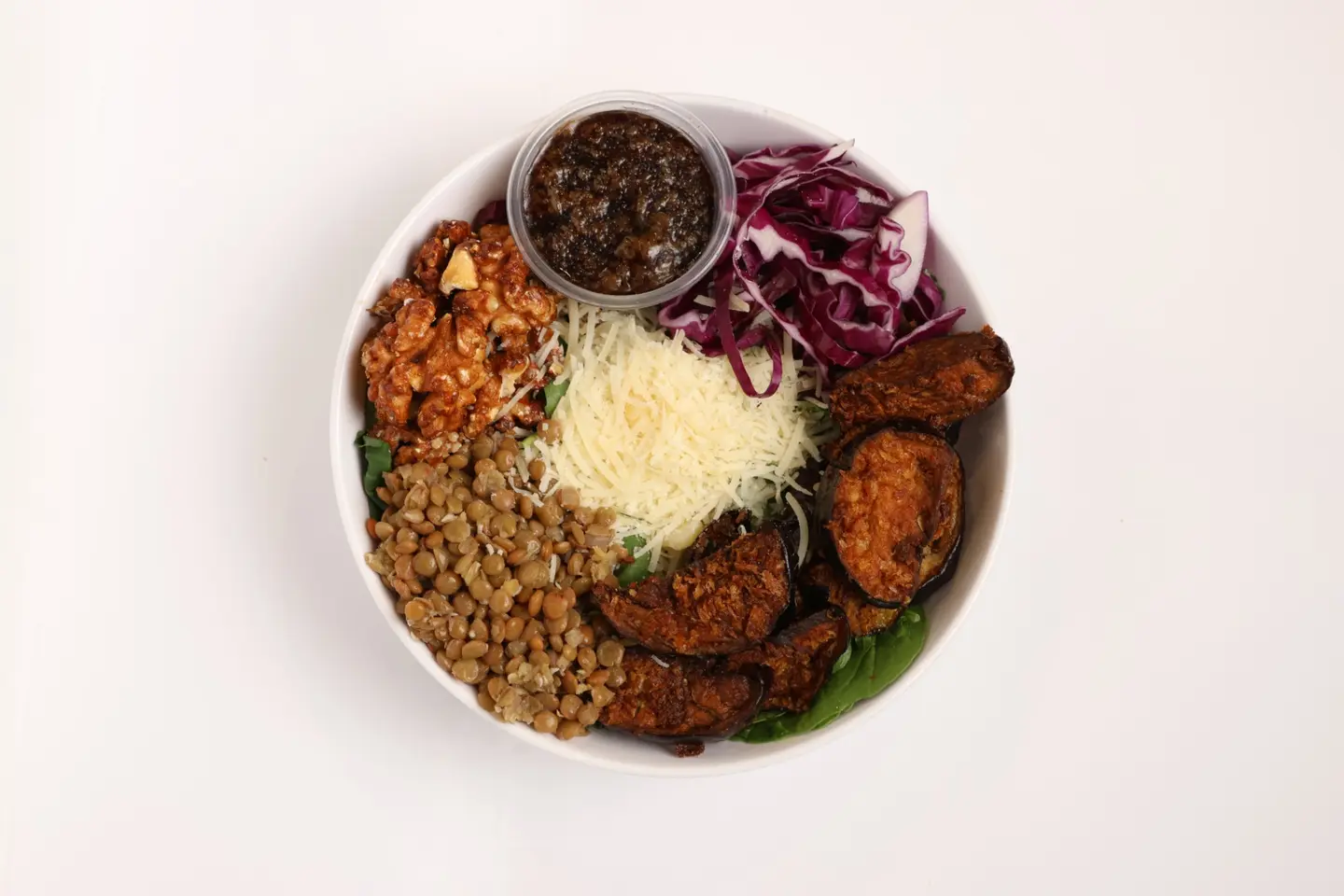 سلطة الباذنجان المقرمشة - وسط