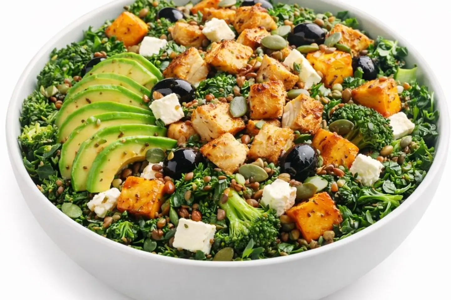 سلطة الكيتو - وسط