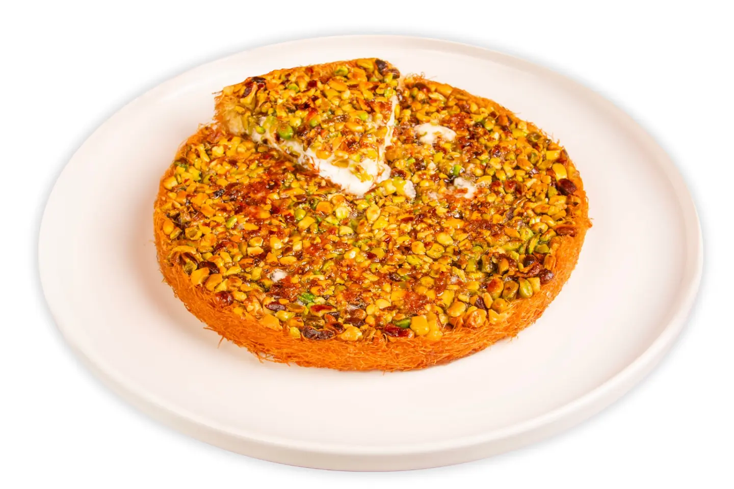 Pistachio Kunafa With Cream - Medium