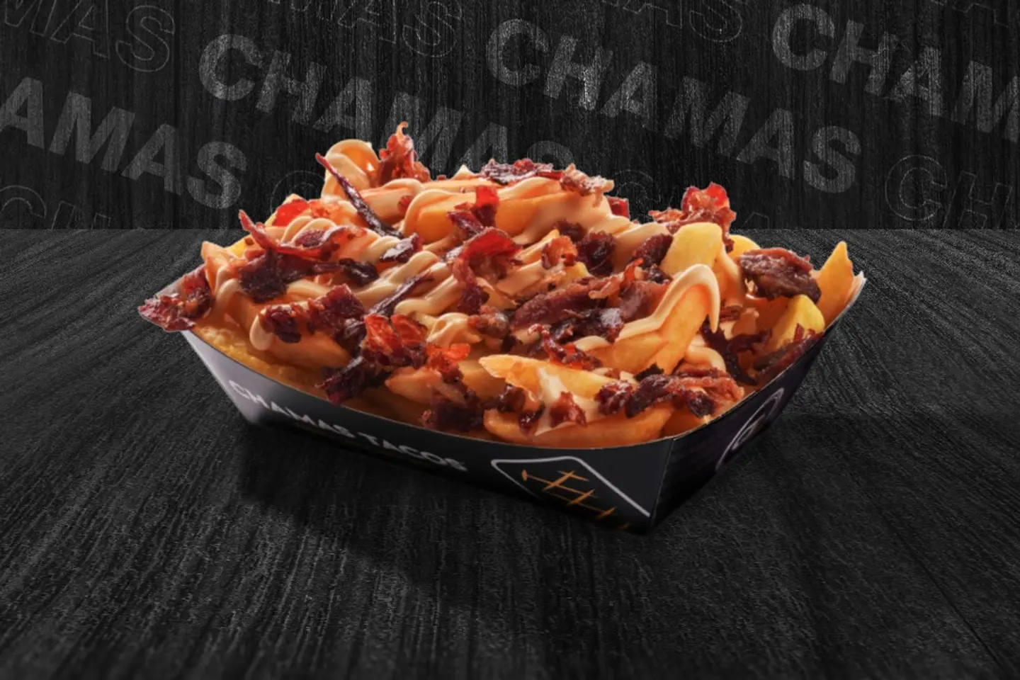 Fries With Cheddar Cheese And Bacon - Small