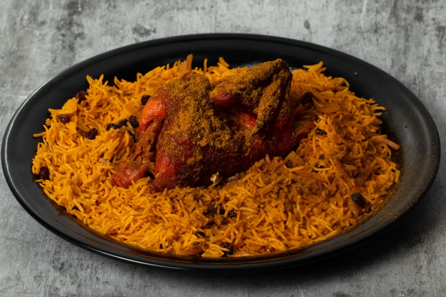 Half Rotisserie Chicken With Rice - Bukhari Rice