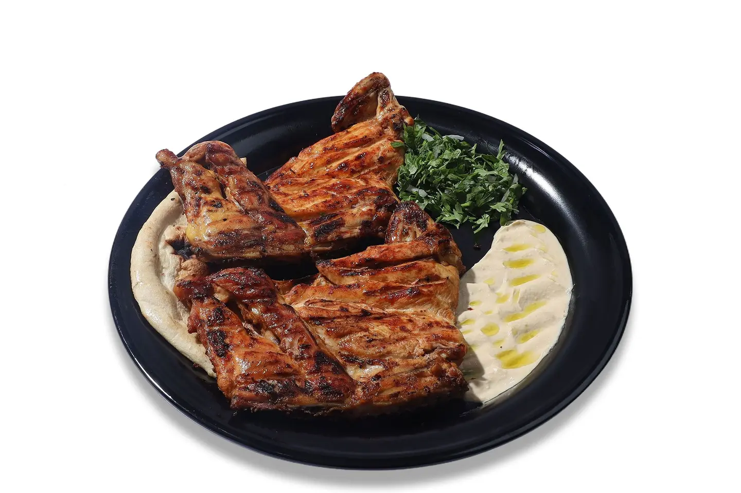 دجاج علي الفحم ساده - نصف دجاج على الفحم