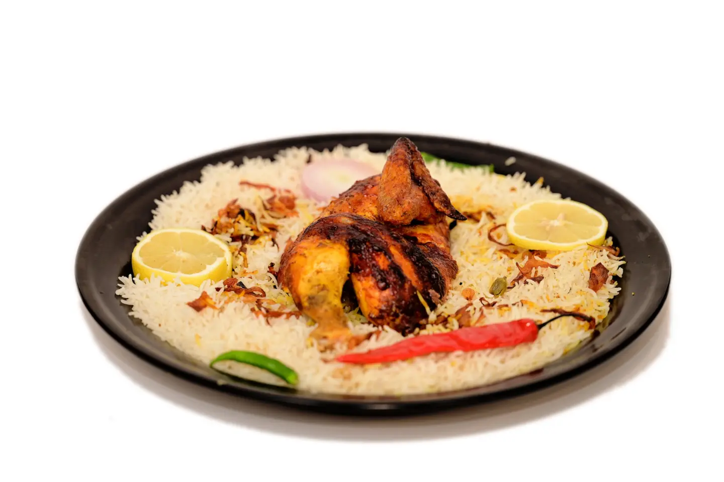 Grilled Chicken With Rice - Half A Chicken
