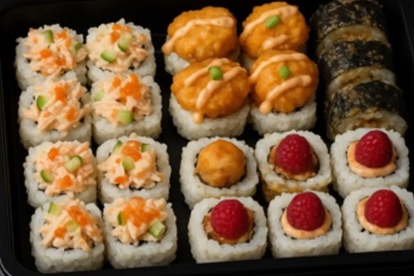 مكس رولز من نوعين 8 قطع - كريزي كالفورنيا رولز