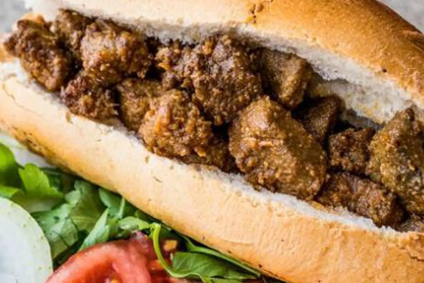 كبدة دجاج - ساندويش
