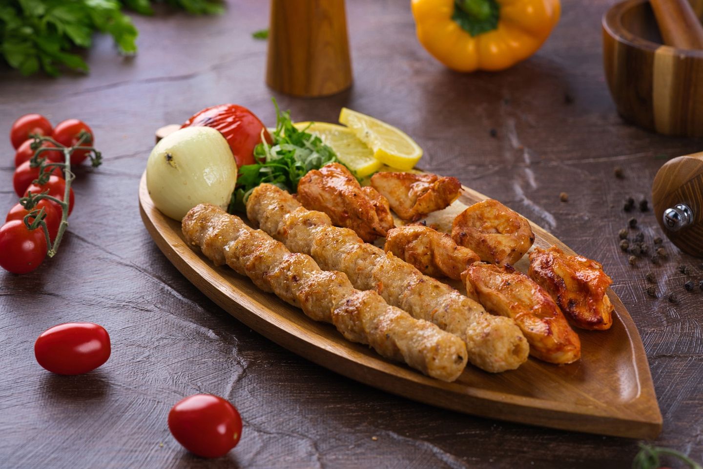 مشاوي مشكلة دجاج - صحن
