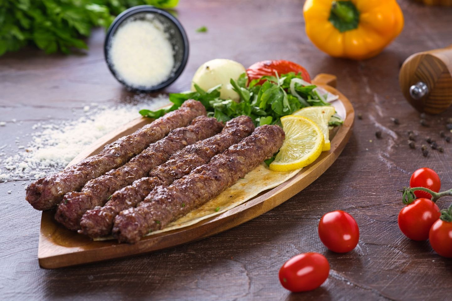 كباب عنتبلي - صحن