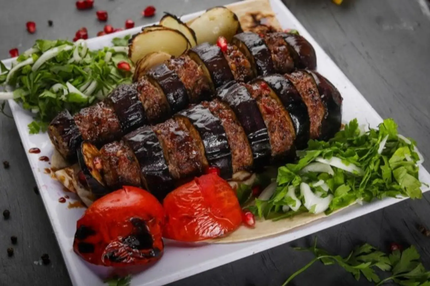 Eggplant Kebab - One Person