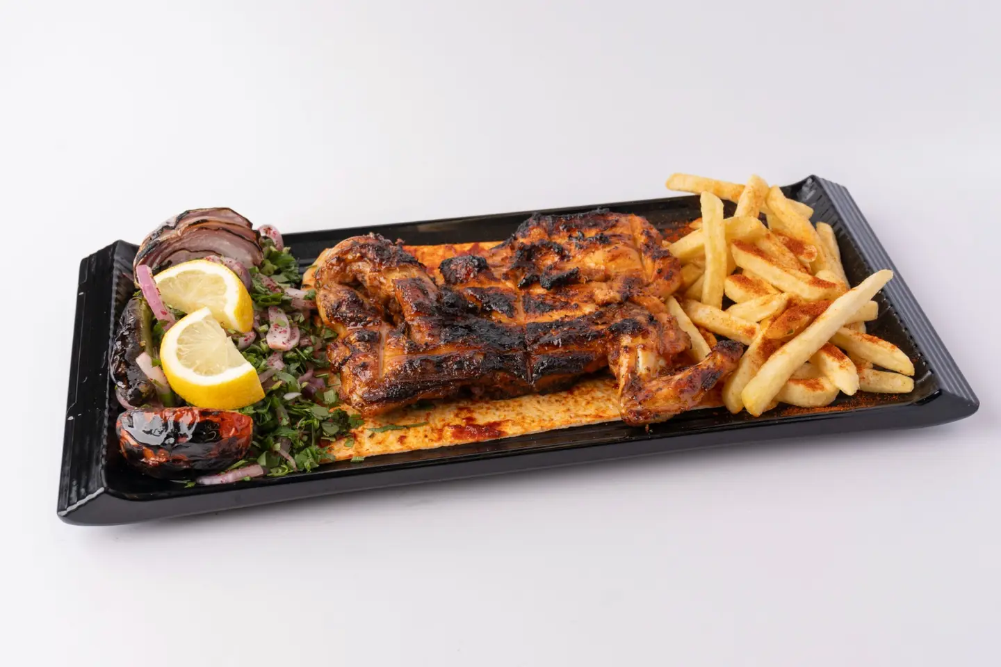 دجاج عالفحم - نص حبة دجاج