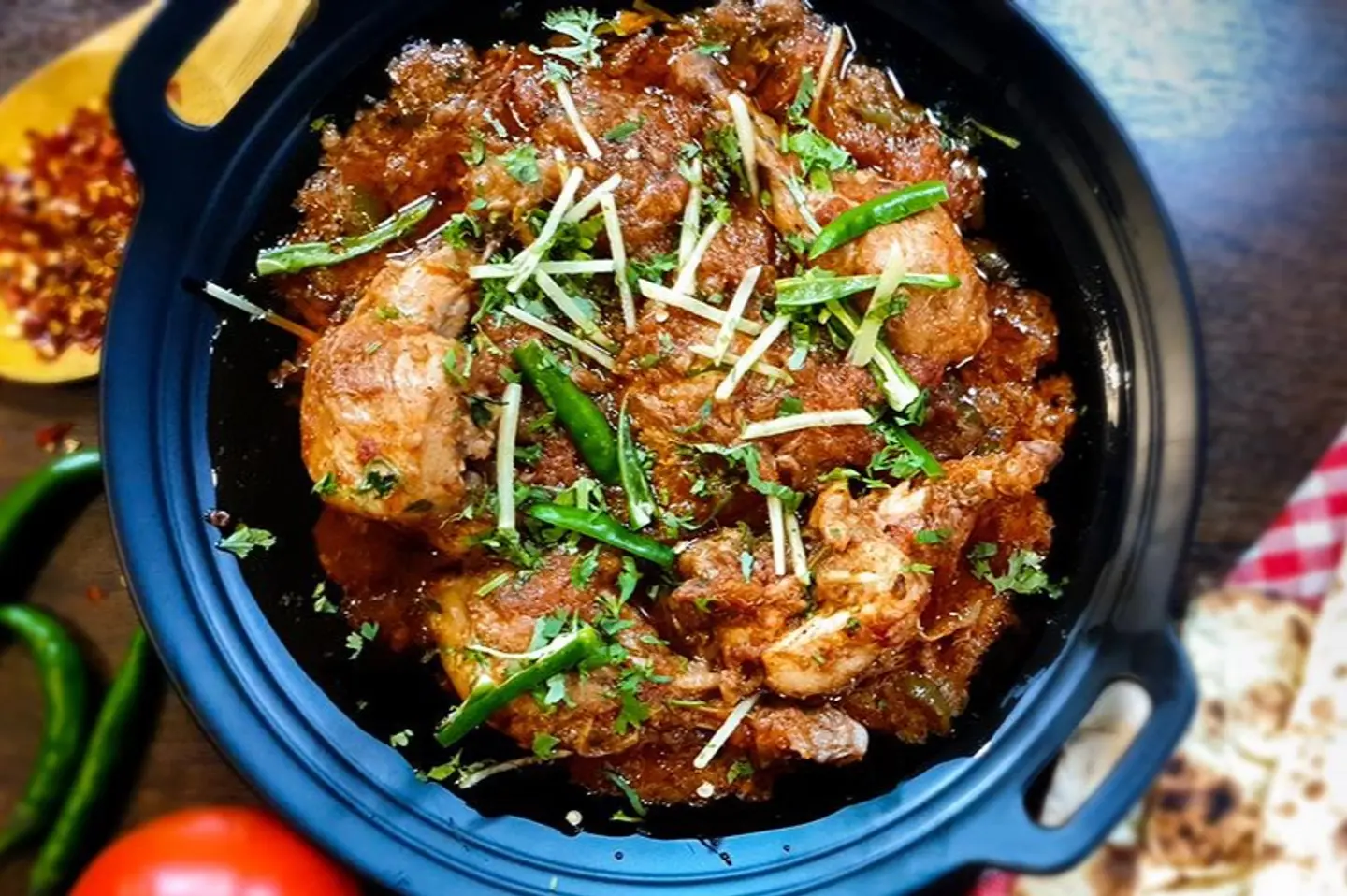بشاوري دجاج طاوه - نص حبة دجاج