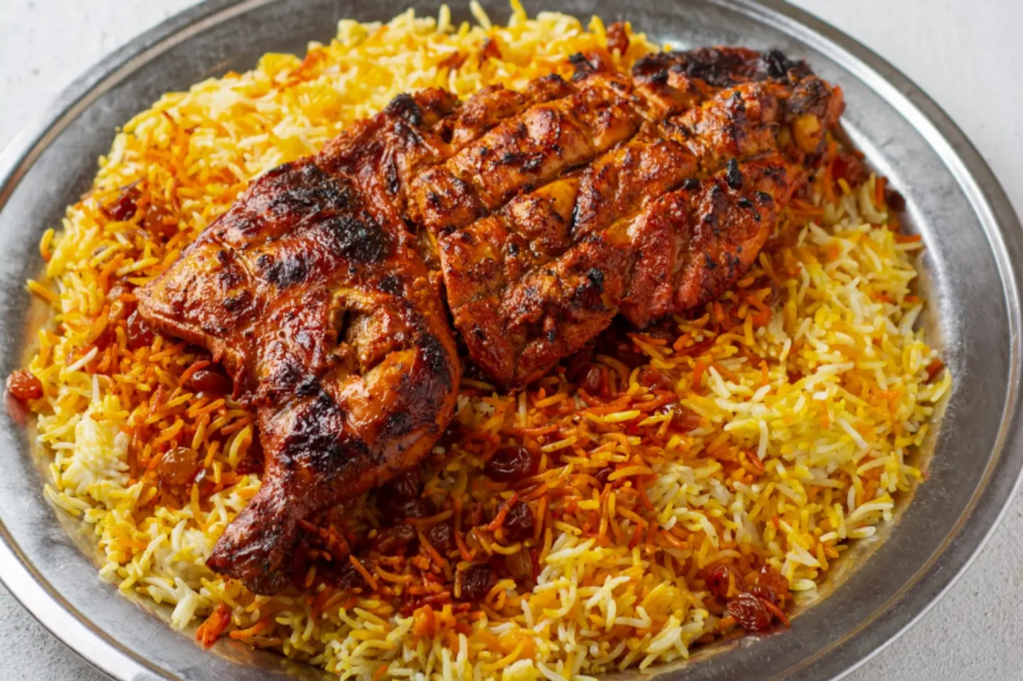 مندي دجاج على الفحم - ربع دجاجة