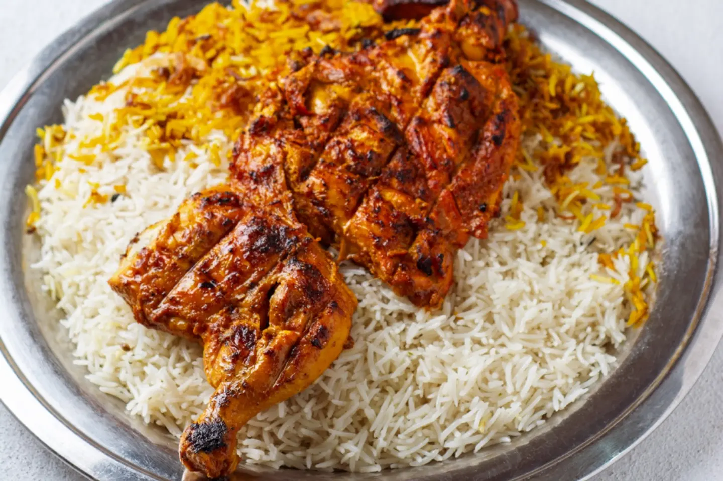 برياني دجاج على الفحم - ربع دجاجة