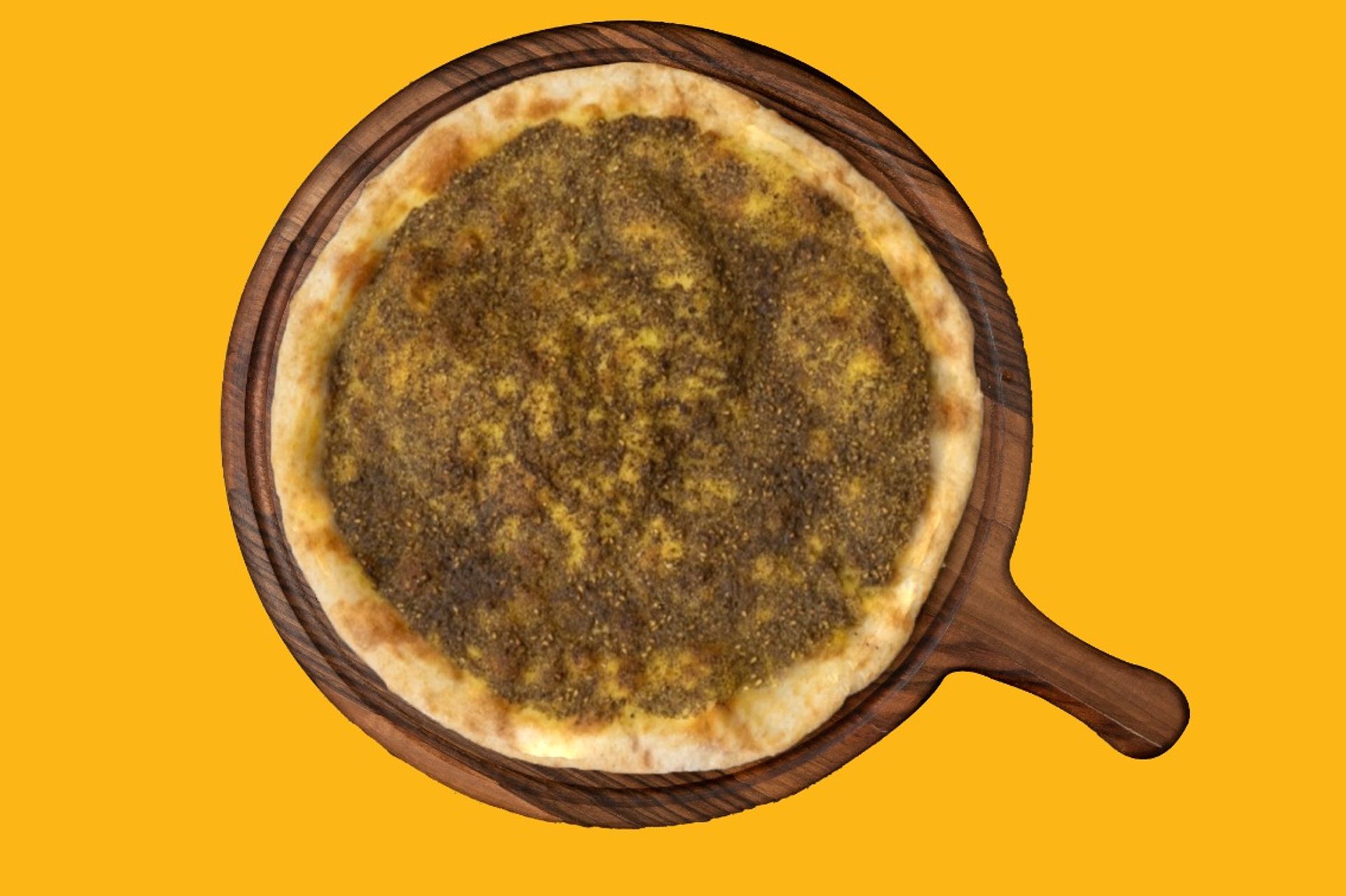 لبنة مع زعتر بيتزا - صغير