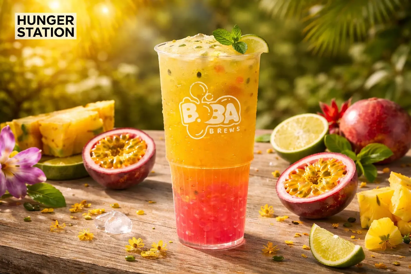 شاي باشن فروت - وسط