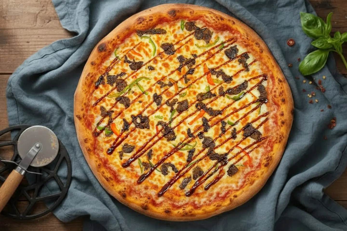 Pizza And Steak - Large Size