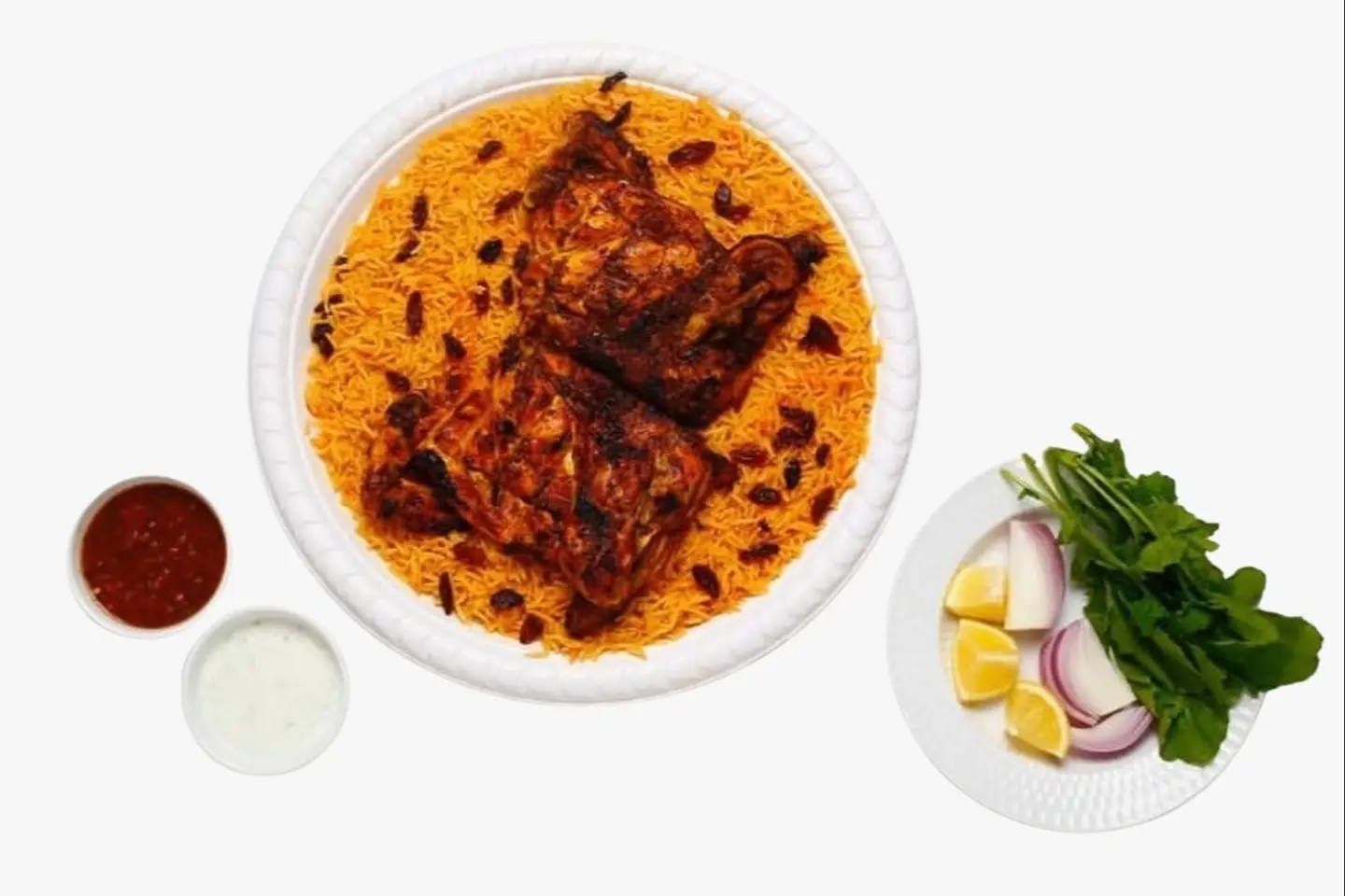 Charcoal Chicken With Spiced Rice - Half Chicken