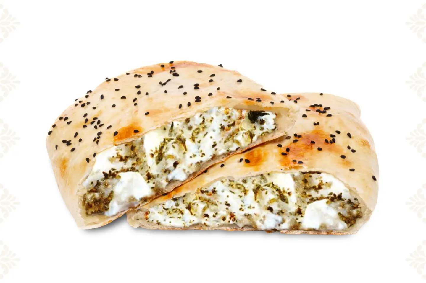 فطيرة لبنة بالزعتر - كبير