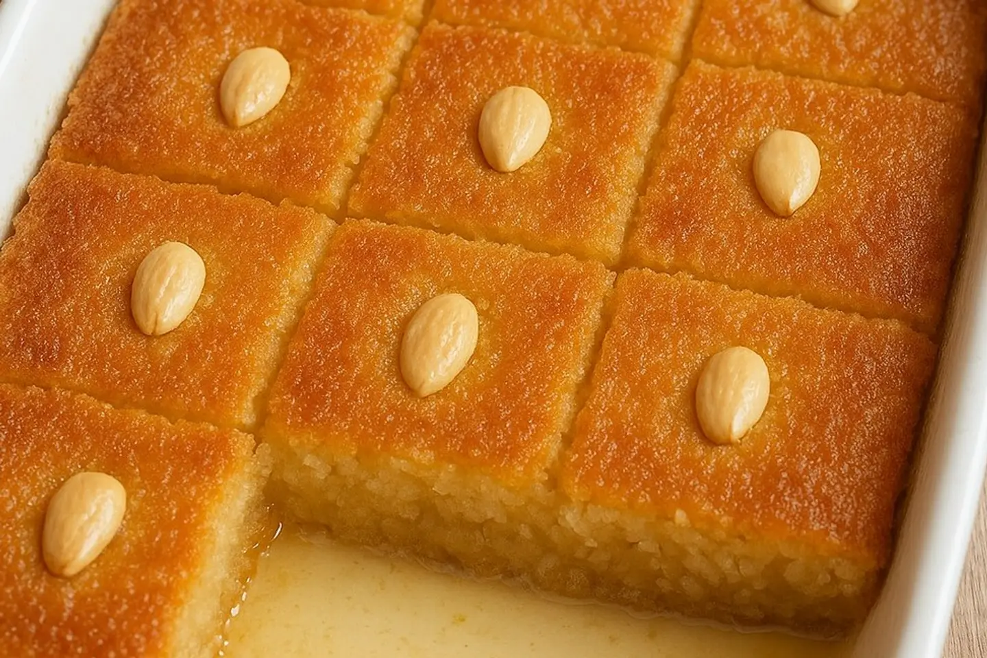 بسبوسة بالحليب - ربع كيلو
