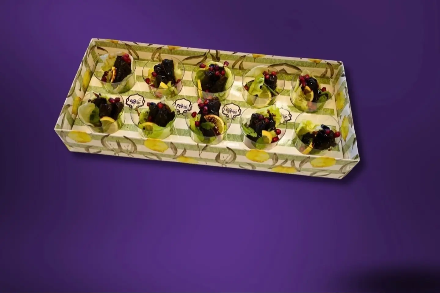 بوكس كاسات ورق عنب - 6 اكواب