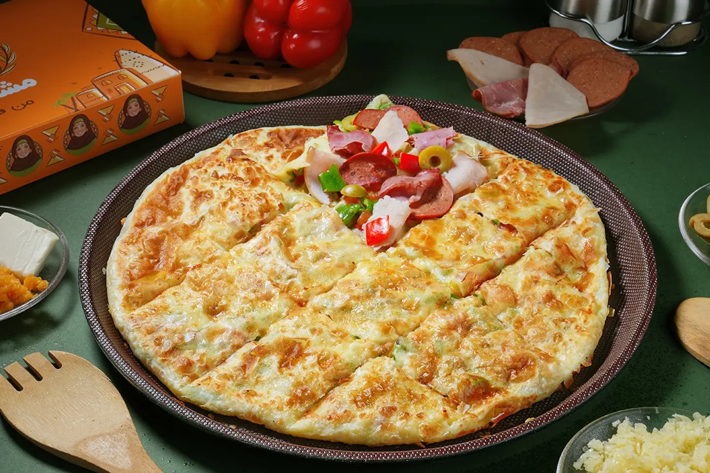 Mixed Smoked Meat Feter (Pie) - Large Size
