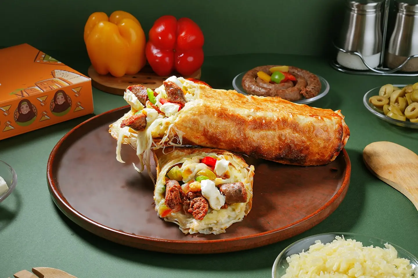 Sausage N Kiri Cheese Roll (Pie) - Medium Size