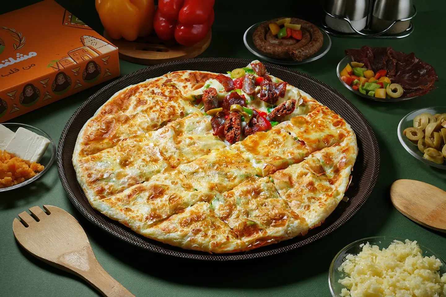 Sausage N Kiri Cheese Feter (Pie) - Medium Sausage N Kiri Cheese Feter