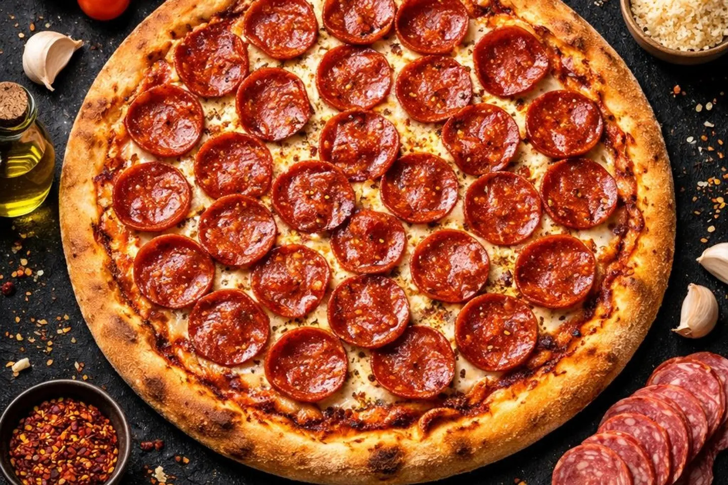 بيتزا بيبروني - وسط