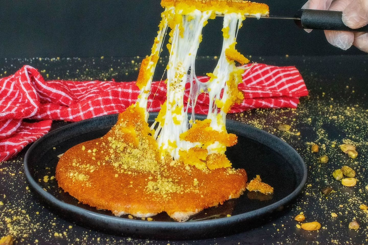 كنافة ناعمة نابلسية بالجبنة - صغير