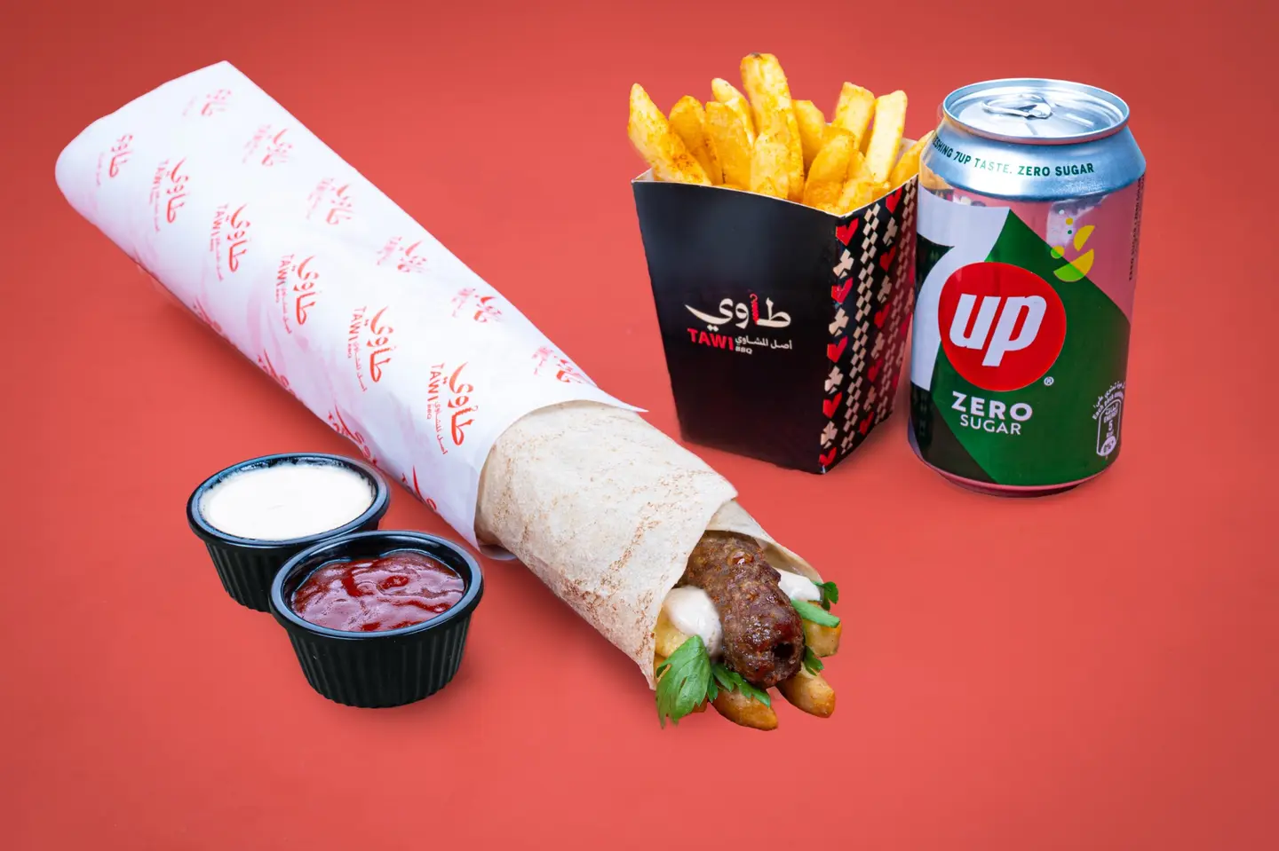 وجبة كباب لحم ,عصير - صغير