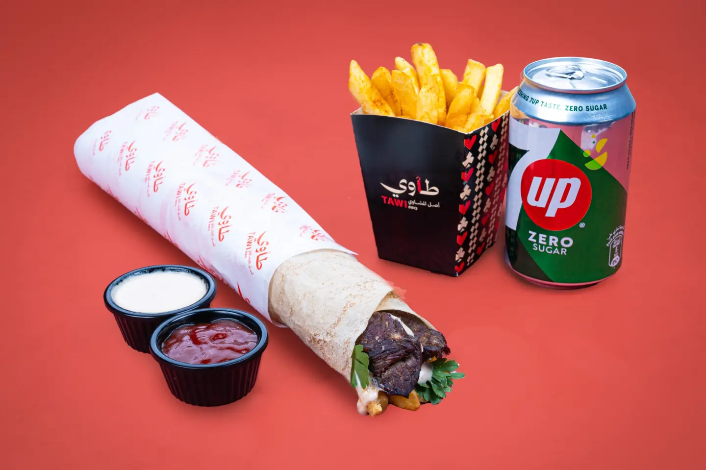 وجبة اوصال لحم , عصير - صغير