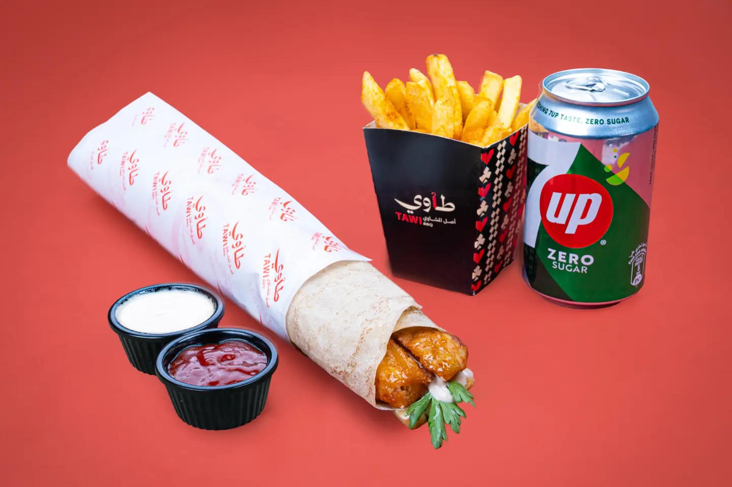 وجبة اوصال سمك , عصير - صغير