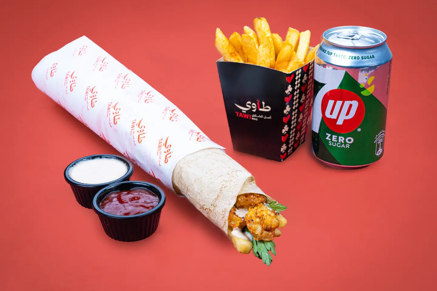 وجبة جمبري ,عصير - صغير