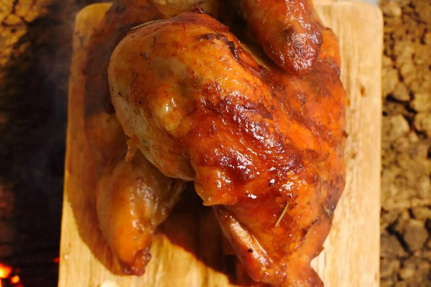 Plain Wood Smoked Chicken - Half Chicken