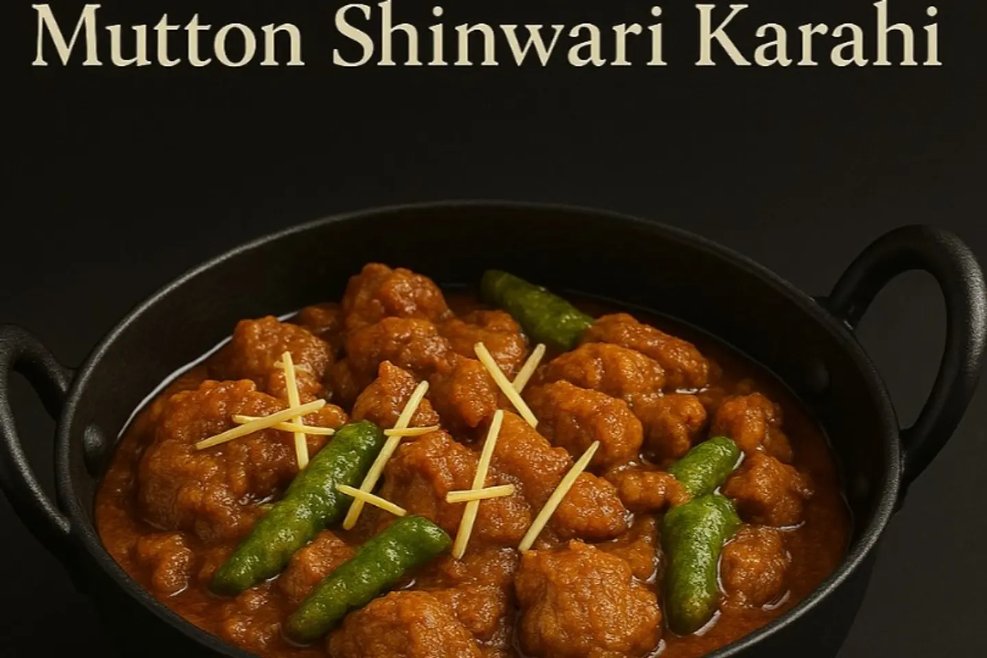 Mutton Shinwari Karahi - Half