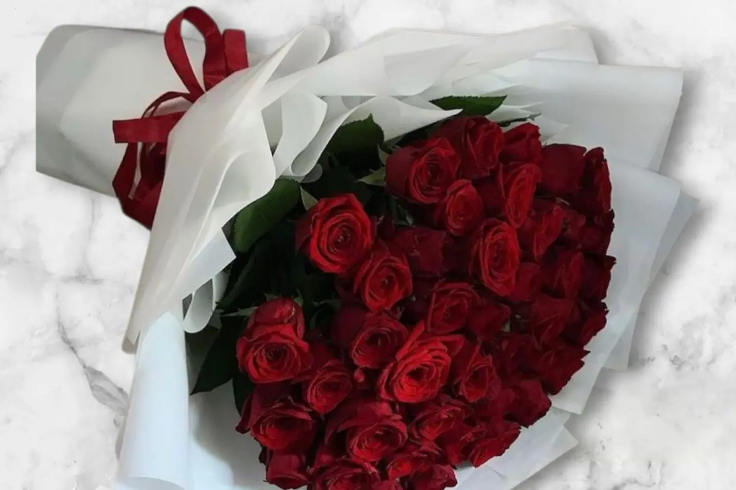 باقة ورد احمر - باقة ورد احمر- باقة اصغر