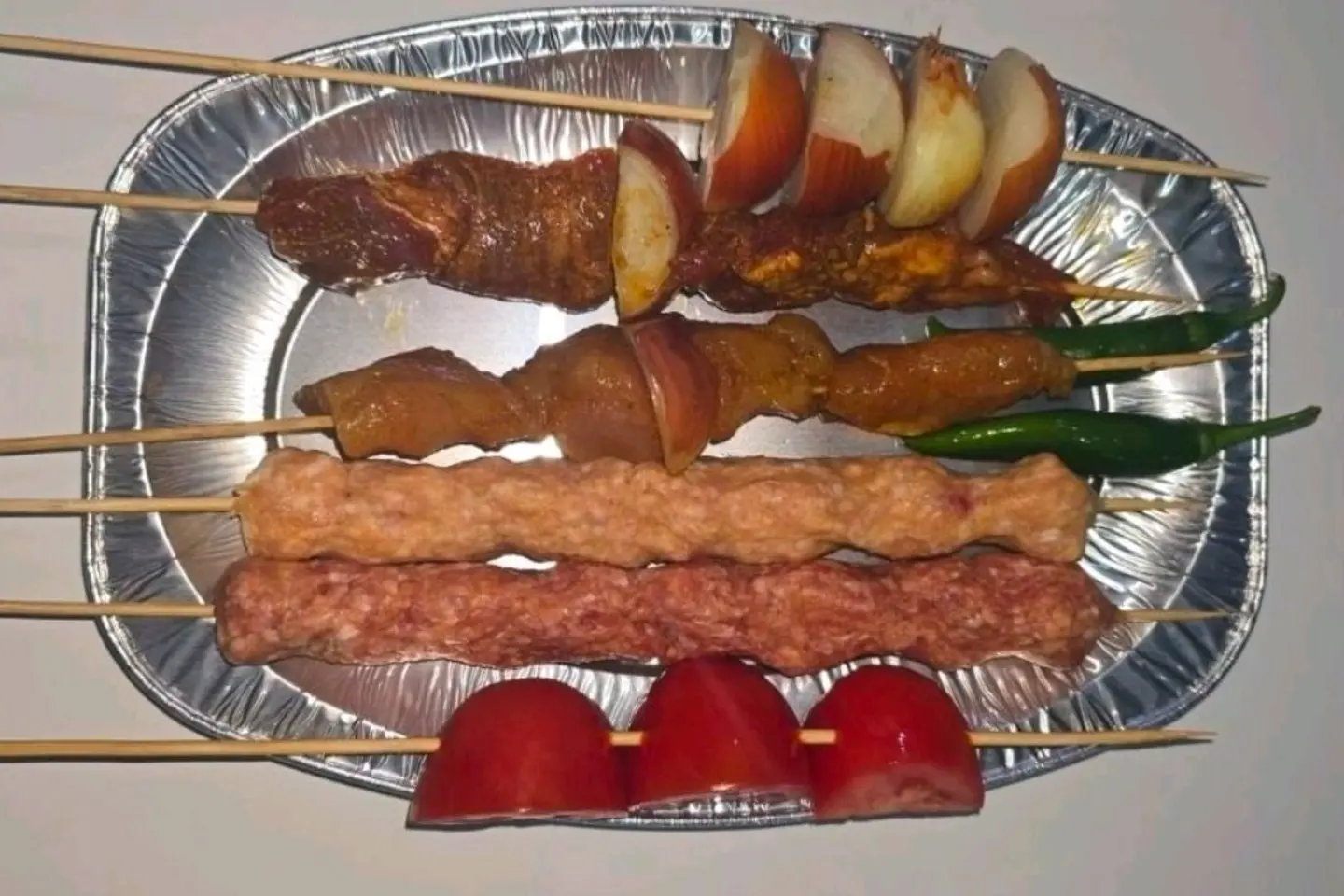 Mixed Ready To Grill - Single Portion 4 Skewers