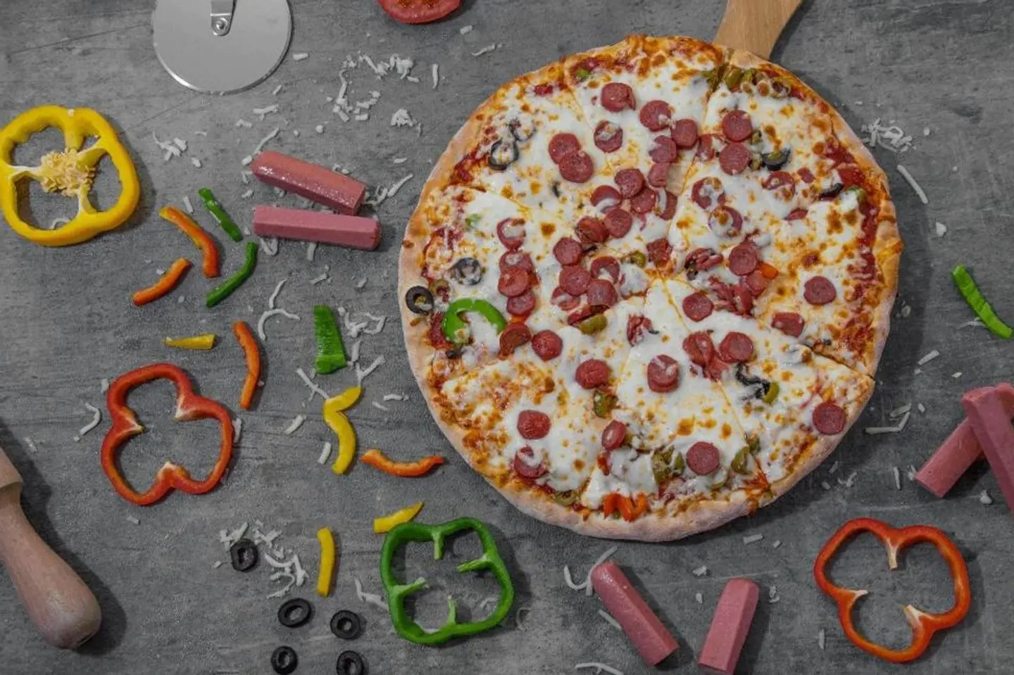 Hot Dog Pizza  - Medium