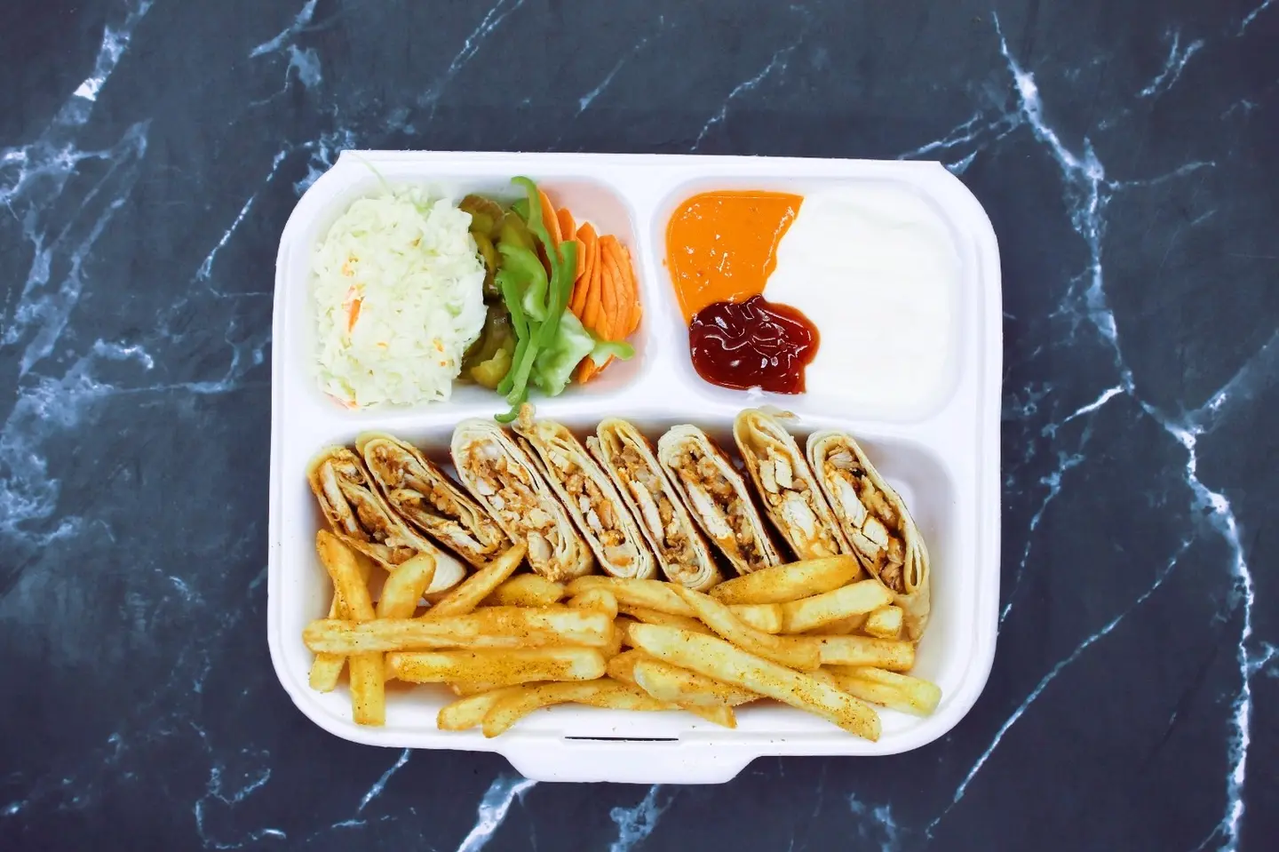 طبق عربي عادي واحد صاروخ كبير - بدون جبنه