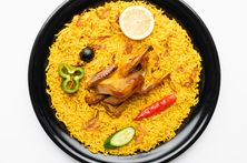 حبة دجاج بالفرن مع رز