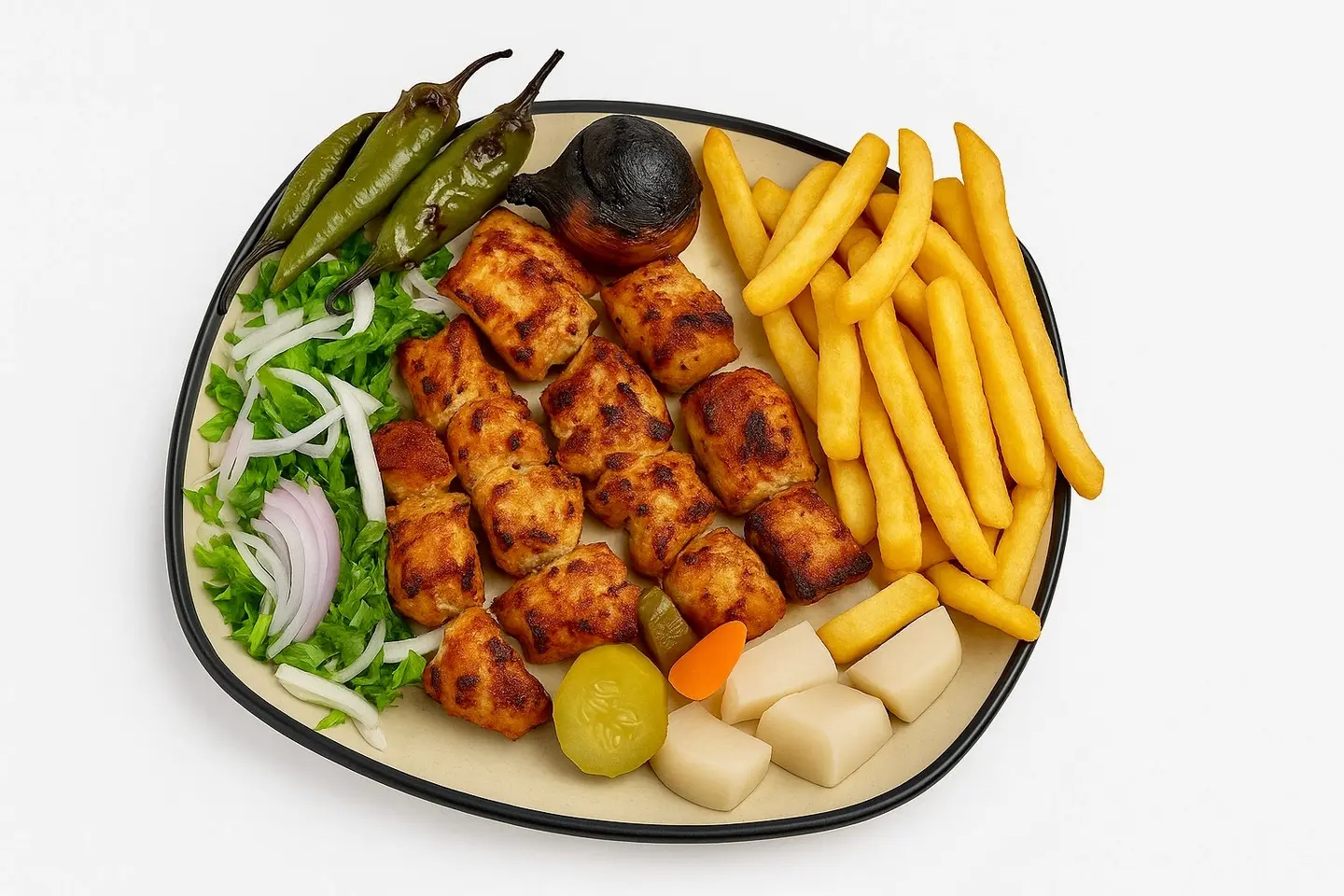 نصف دجاج شيش